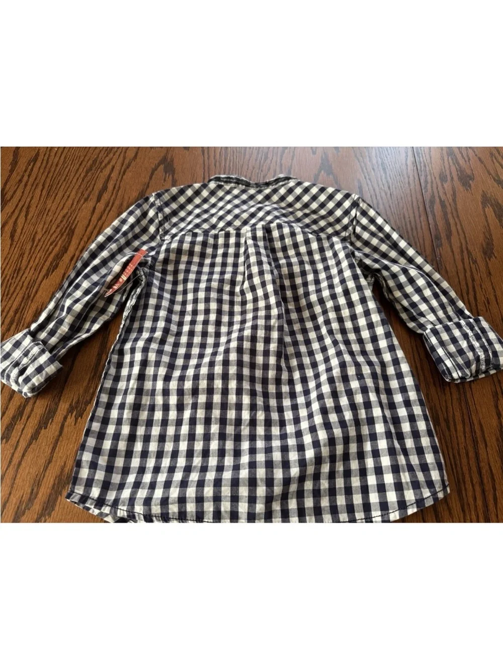 NWT Boys 5T Arizona Gingham Checkered Long Sleeve Button Up Down Dress Shirt